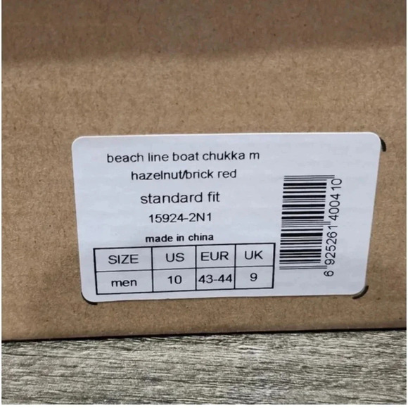 CROCS Men’s Beach Line Boat Chukka Boot Brown & Red Lightweight 10 - Picture 8 of 9